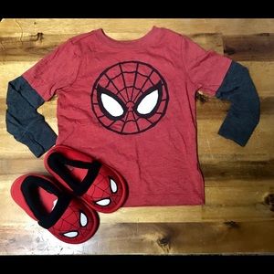 Bundle Boys Spider-Man Slippers & T-shirt